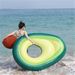 Avocado Pool Float - Extra Large Inflatable Lounger For Adults, Trendy Swim Ring_desvips.com