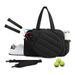 Lightweight Waterproof Polyester Tote Bag – Expandable Women's Sports Carryall For Outdoor Activities In Black/Tan/Pink/White_desvips.com
