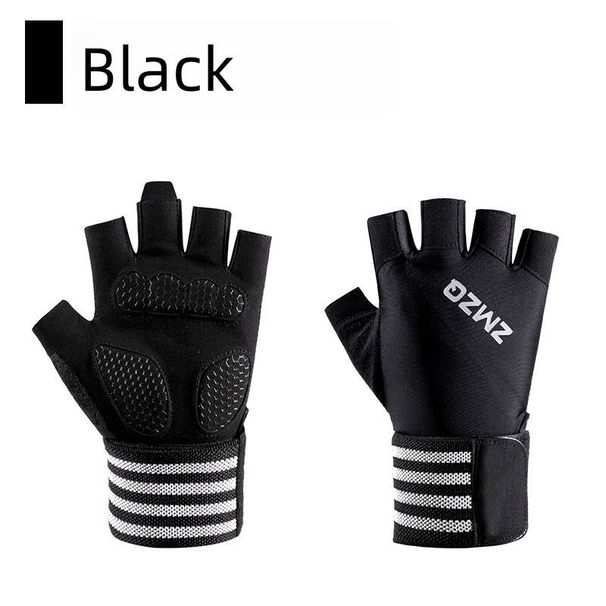 Extended Wrist Support Fitness Gloves – Breathable Half-Finger Gym Gloves For Weightlifting, Cycling & CrossFit (Anti-Slip, Anti-Blister)_desvips.com