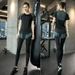 Spring Autumn Yoga Fitness Set For Women Quick-Dry Slim Running 2-Piece Outfit_desvips.com