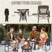 Side Table Portable Folding Outdoor Chair With Built-in Cup Holder,Folding Camping Directors Camping Chair_desvips.com