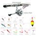 Telescopic Portable Long Casting Reel Gear Lure Rod Full Set Sea Fishing Soft Bait Hook Line_desvips.com