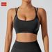 Rongxinwu High Intensity Seamless Yoga Bra Shockproof Fitness Top Tight Fitting Running Sports Vest_desvips.com