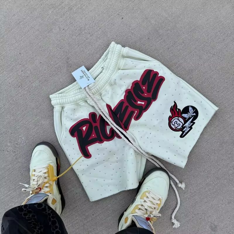 New Letter Print Shorts Street Youth Versatile Sports Sweatpants Casual Lazy Hot Sale_desvips.com