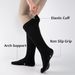 COOVAN Grip Pilates Socks For Women, 3 Pairs, Yoga Slouch Crew Long Scrunch Slipper Socks For Barre Ballet Dance Hospital_desvips.com