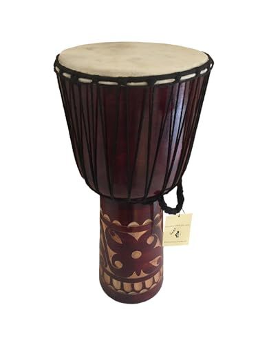 Golden Cup Drum 8inch Approximately 19cm African Hand Drum, Bongo, Congolese-style Percussion Instrument Solid_desvips.com