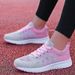 Women's Fashion 2024 New Breathable Trainers Soft Sneakers Mesh Fabric Lace Up Shoes For Women Female Footwear_desvips.com