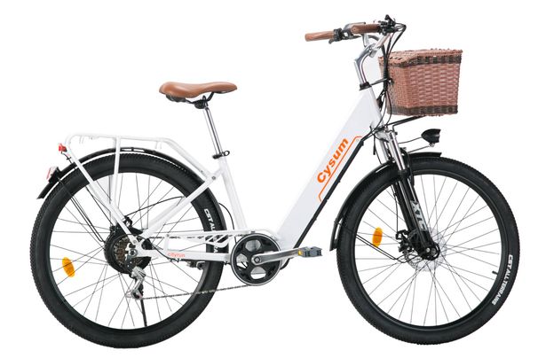CYSUM Cityrun-26 Electric Bike, 26*1.95'' Tire, 250W Motor, 36V 10Ah Battery, Max Speed 25km/h, 30-50km Range, Disc Brake_desvips.com