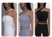 New Fashion One-Shoulder Sling Yoga Bra Sports Fitness Yoga Vest With Chest Pad_desvips.com