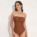 Women's 2025 New Fashion One-Piece With Chest Ruching Slimming Effect Removable Straps Swimsuit_desvips.com