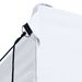 White Foldable Party Tent - Sturdy Steel Frame, Waterproof PVC-Coated Oxford Fabric, UV-Resistant, 4 Side Panels_desvips.com