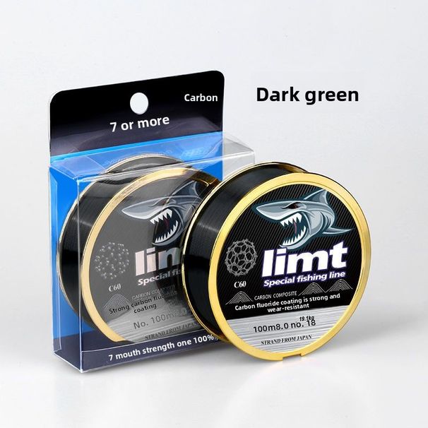 Main Sub Super Strong Tensile Ice Raft Fishing Japanese Carbon Nylon Lure Line_desvips.com