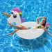Inflatable Unicorn Pool Lounge Chair - Thickened PVC With LED Lights & Backrest (Oversized Floating Chair For Adults Outdoor Water Relaxation)_desvips.com