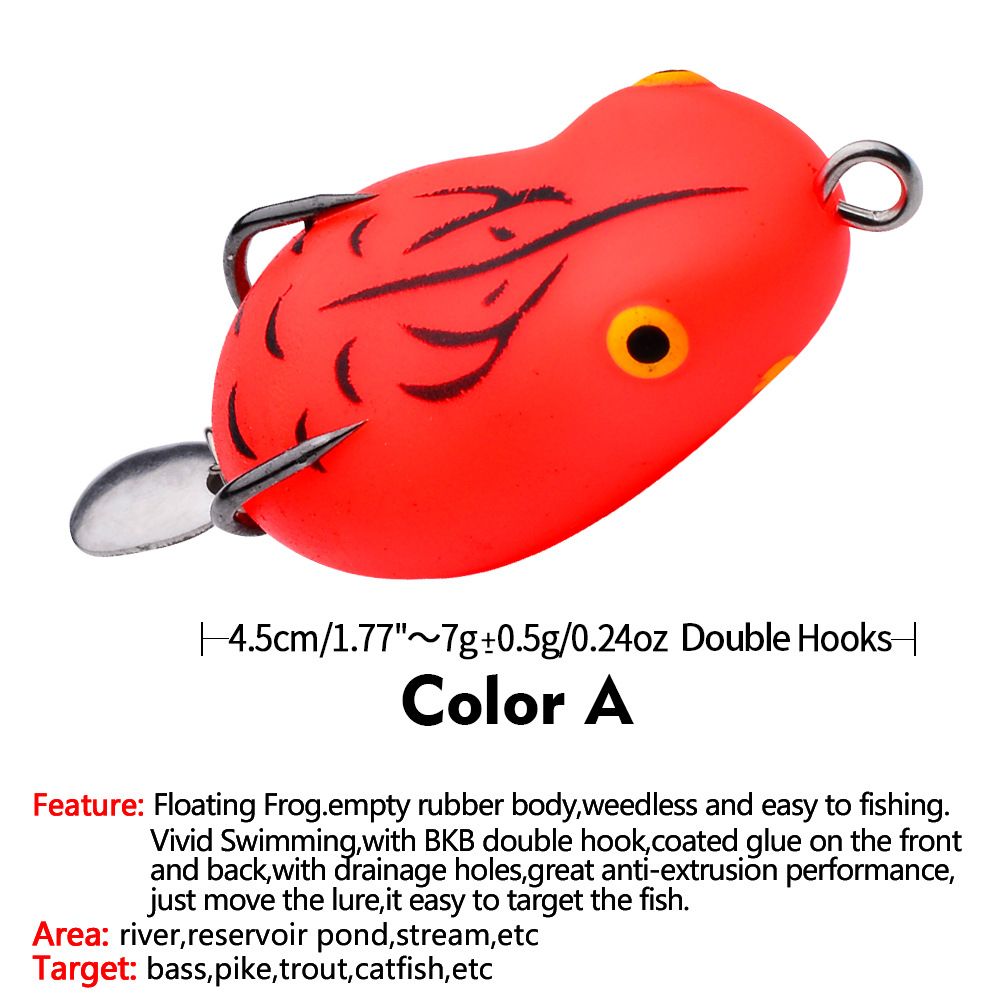 Simulated Mini Lure Black Pit Snakehead Fish All-Kill Modified Frog Soft Bait_desvips.com