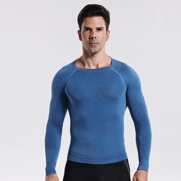 Autumn And Winter Merino Wool Quick-Dry Compression Sweat-Wicking Thermal Functional Hiking Skiing Breathable Long_desvips.com