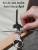 Multi Function Folding Tool Keychain Opener Screwdriver EDC 6 In 1 Utility Outdoor Survival Rescue Pocket Plier KeyRing_desvips.com