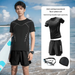 Swimwear Plus Size Trunks Hot Spring Top Men's Swim Shorts Anti-Embarrassment Swimming Gear Full Set_desvips.com
