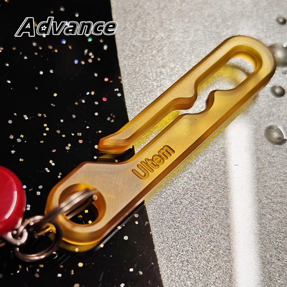 CNC Plastic Keychain PEI Belt Buckle EDC Outdoor Tool_desvips.com