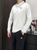 New Business Casual Simple Men's Top Commuting Outdoor Sports Traceless Integrated Polo Shirt Long Sleeves_desvips.com