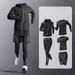 Men's Clothing Men's Sports Suit Quick Drying Tights High Elastic Running Training Basketball Clothes Morning Jogging Cycling Clothes_desvips.com