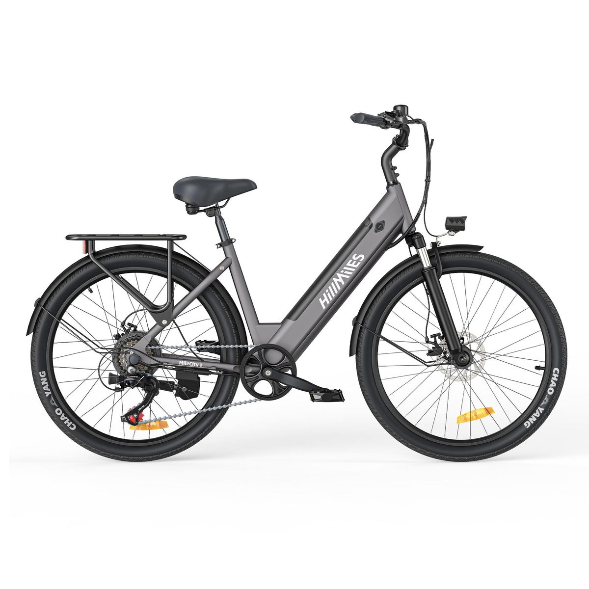 HillMiles MileCity 1 Electric Bike 250W 36V 13Ah 26 Inch Tire Lightweight City Commuting Step-Thru E-bike Mechanical Disc Brakes_desvips.com