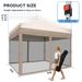 10x10 Pop Up Canopy With Mosquito Netting In Beige_desvips.com
