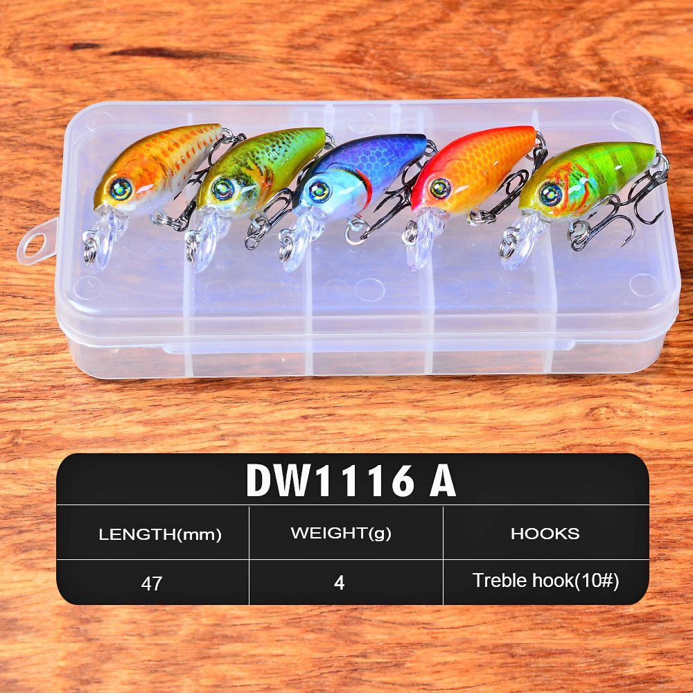 Lure Rockfish 10 Pieces Popper Fishing Bait PP Box Set Multiple Styles_desvips.com