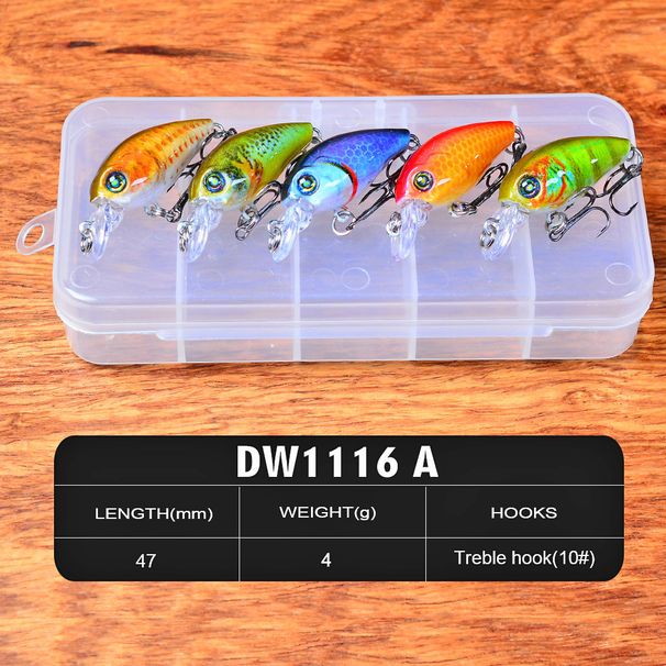 Lure Rockfish 10 Pieces Popper Fishing Bait PP Box Set Multiple Styles_desvips.com