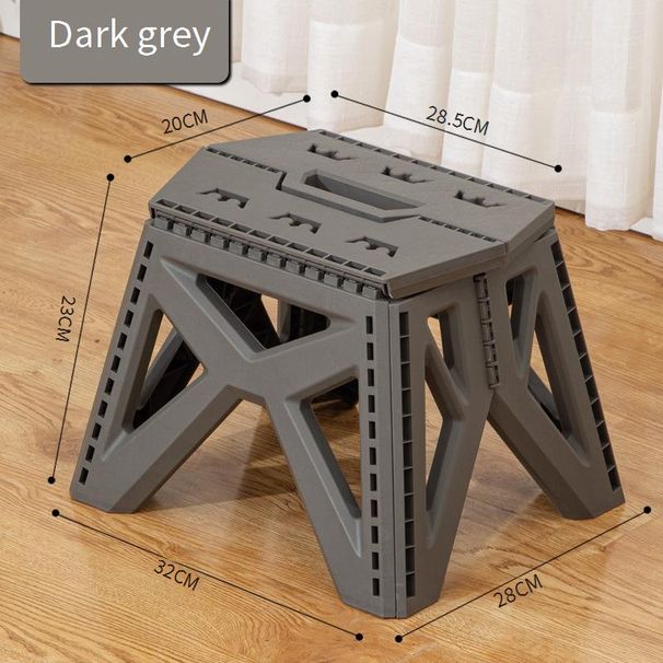 Portable Folding Stool Lightweight Plastic Step Stool For Camping Picnic Home Use Kids Friendly Supports 220lbs_desvips.com