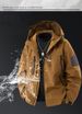 New Men's Waterproof Jacket, Slim Hooded Shoulder-mounted Outdoor Jacket Trendy_desvips.com