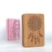 Eco-friendly PE Stone Yoga Block Weighted 420g Optional Printed Pattern With Logo_desvips.com