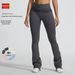 Sandwashed High Waist Yoga Pants Women's Seamless Fitness Sports Flared Slim Fit Fold Over Waistband Pant_desvips.com