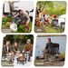 Side Table Portable Folding Outdoor Chair With Built-in Cup Holder,Folding Camping Directors Camping Chair_desvips.com