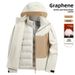 90 Liner Detachable 3-in-1 Graphene Thermal Winter Outdoor Down Jacket For Men And Women Waterproof Windbreaker_desvips.com