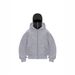 Men's Fashion Thickened Double-Layer Hooded Barak Hood Double Collar Zipper Cardigan Sweatshirt_desvips.com