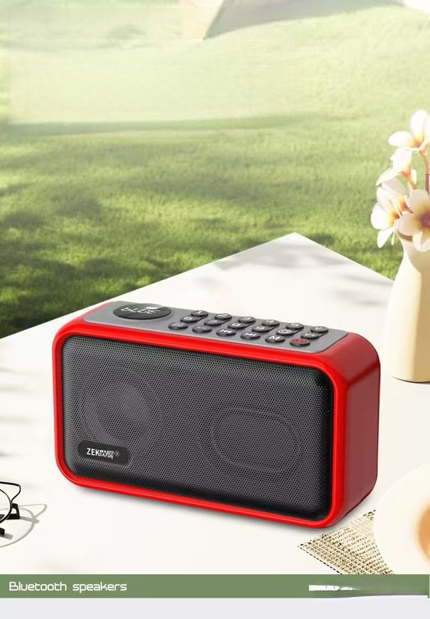 Zhike K76 Bluetooth Speaker High-Quality Outdoor High-Power High-Volume Portable Radio With USB And Card Slot_desvips.com