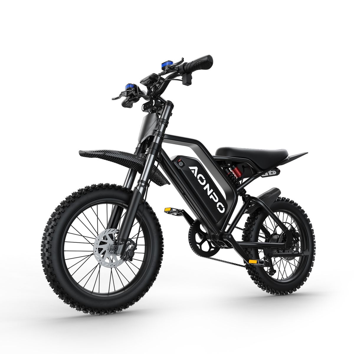 AONPO V21 Electric Motorcycle For Adults – 52V 20Ah Removable Battery, 17"×4" Fat Tires_desvips.com