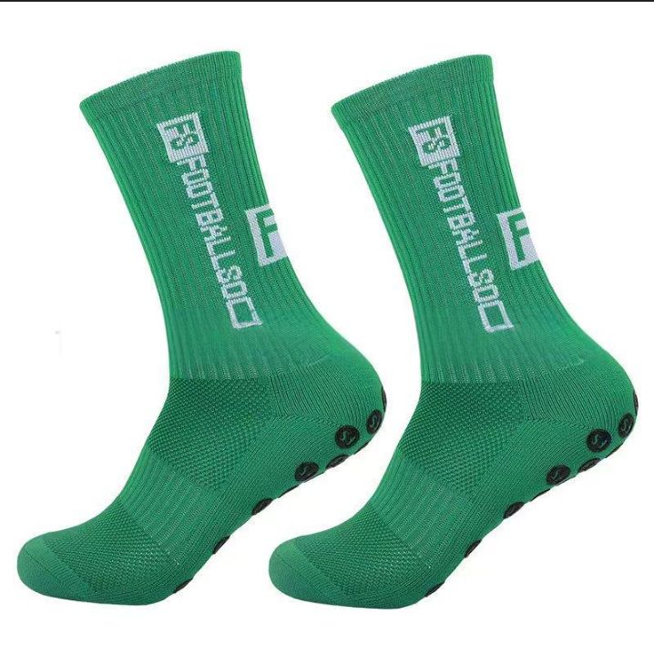 Soccer Socks Non Slip Mid Tube Suction Cup Professional Running Sports Football Dotted Mesh Breathable Socks_desvips.com