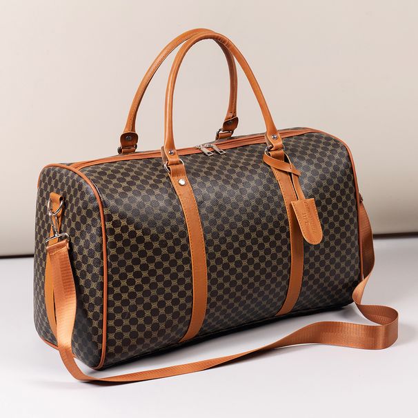 Mature Elegant Patterned Dark-Colored Luggage Organizer Handbag, Sturdy Durable Smooth Zipper, Large Capacity Carrying_desvips.com