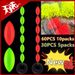New 10/5Packs Fishing Float 6 In 1 String Type Seven Star Float Foam Space Bean Fishing Line Stopper Buoys Tackle Accessories_desvips.com