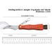 Red Pearwood Multifunctional Outdoor Portable Folding Knife, Mushroom Pocket Knife With Brush_desvips.com