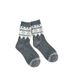 001 001 Vintage Fair Isle Puppy Wool For Women, Autumn And Winter Thickened Warm Gray Mid-Calf Socks, Cute Fuzzy Slouch Socks_desvips.com