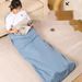 Ultra-light Mini Adult Envelope Outdoor Camping Hotel Dirt-proof Machine Washable Splicable Down Cotton Sleeping Bag_desvips.com