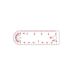 Mini Alloy Titanium Small Ruler Keychain Accessories Outdoor Tool_desvips.com