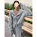 001 Women's Sportswear Spring Autumn Trendy Student Korean Style Loose Slimming Fashionable Stylish Internet Celebrity_desvips.com