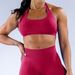 PeakGo Cross-Border High Elasticity Off-Shoulder Backless Sports Bra Seamless Yoga Set Two-Piece European And American Style_desvips.com