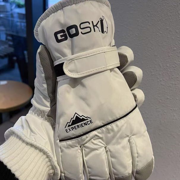 Five Finger Skiing Warm Gloves Windproof, Cold Resistant, Waterproof, Extra Touch Screen, Winter Cycling, Thick Anti_desvips.com