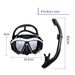 Diving Masks Snorkeling Equipment Large Frame Diving Goggles Full Dry Breathing Tube Snorkeling Mask Set Goggles_desvips.com