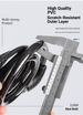 Bike Combination Lock, 5-Digit 100000 Combinations, 11MM Thick Steel Cable With PVC Cover, Zinc Alloy Lock Head For Bicycle/Motorcycle (110CM)_desvips.com