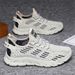 2027 Spring Summer Fashion Sneakers Jogging Shoes Men Flying Mesh Surface Low Top Lace-Up Breathable Soft Bottom Non-Slip Lightweight Running Shoes_desvips.com